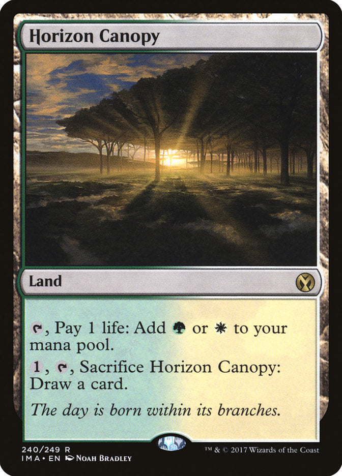 Magic the Gathering Trading Card Game Iconic Masters Rare Horizon Canopy #240