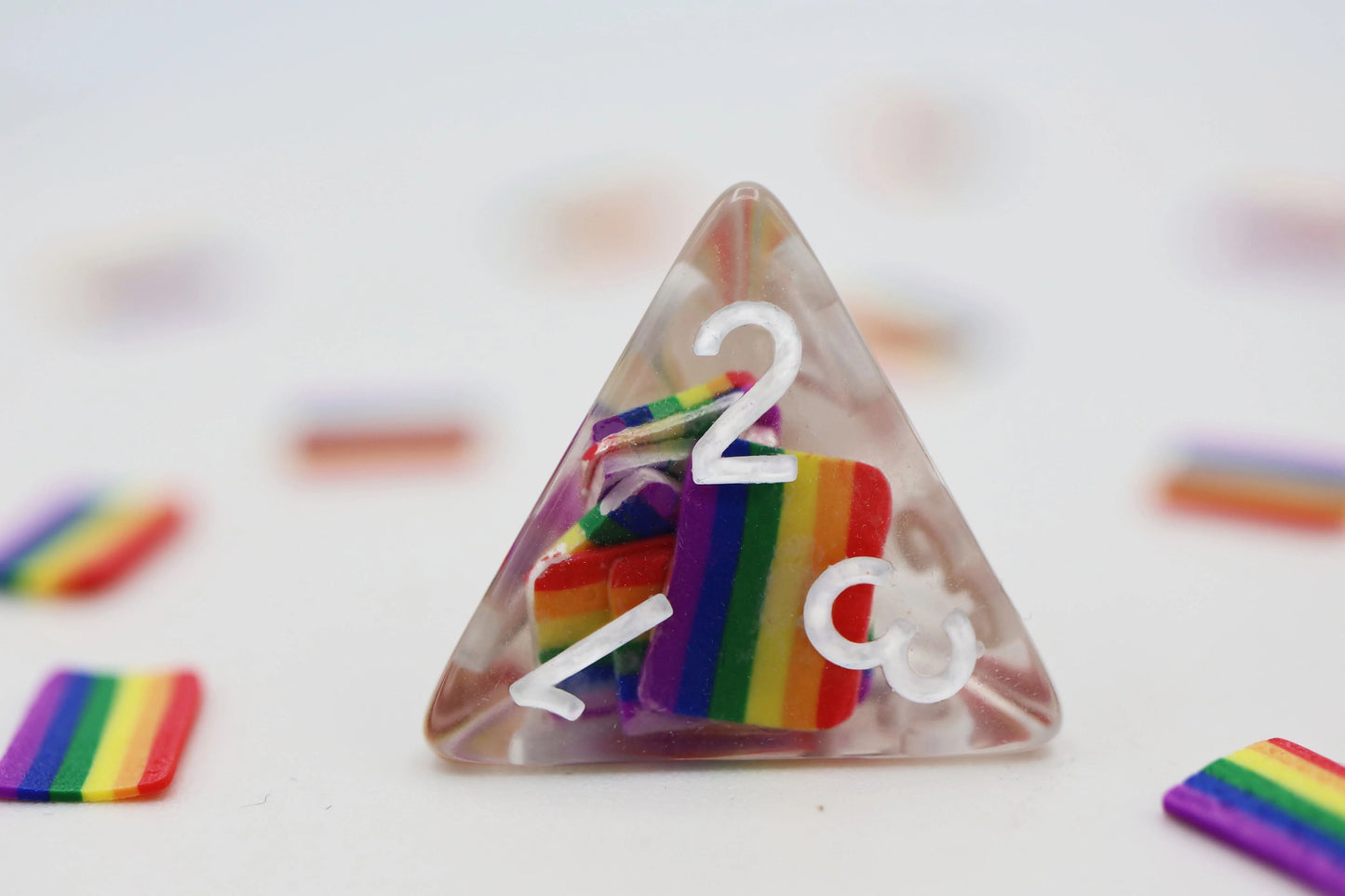 Foam Brain RPG Dice Set: Pride - Rainbow Flag