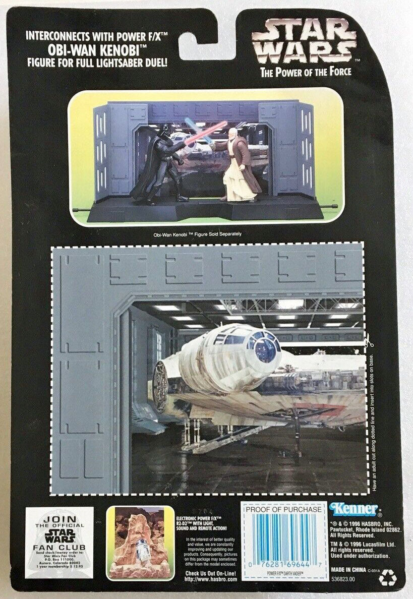 Kenner 1996 Star Wars POTF Darth Vader Electronic Power F/X Action Figure