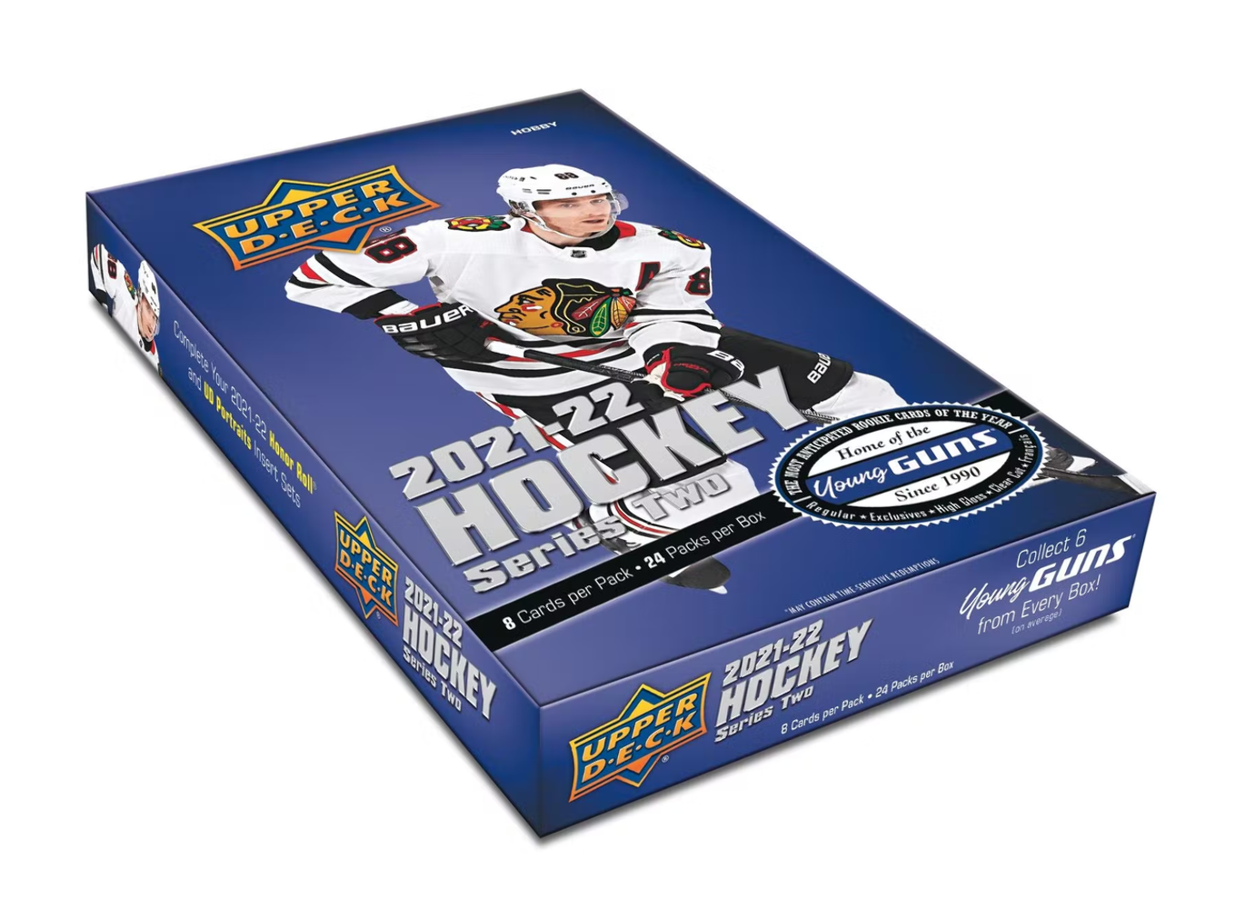 2021-22 Upper Deck Series 2 Hockey Case of 12 Hobby Box