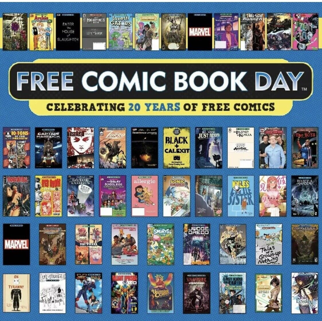 FCBD 2021 Full 54 Comic Set No Stamps