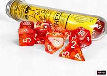 Chessex Lab Dice 7-Die Set - Nebula Molten/White