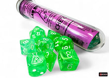Chessex Lab Dice 7-Die Set - Nebula Gelatinous/White