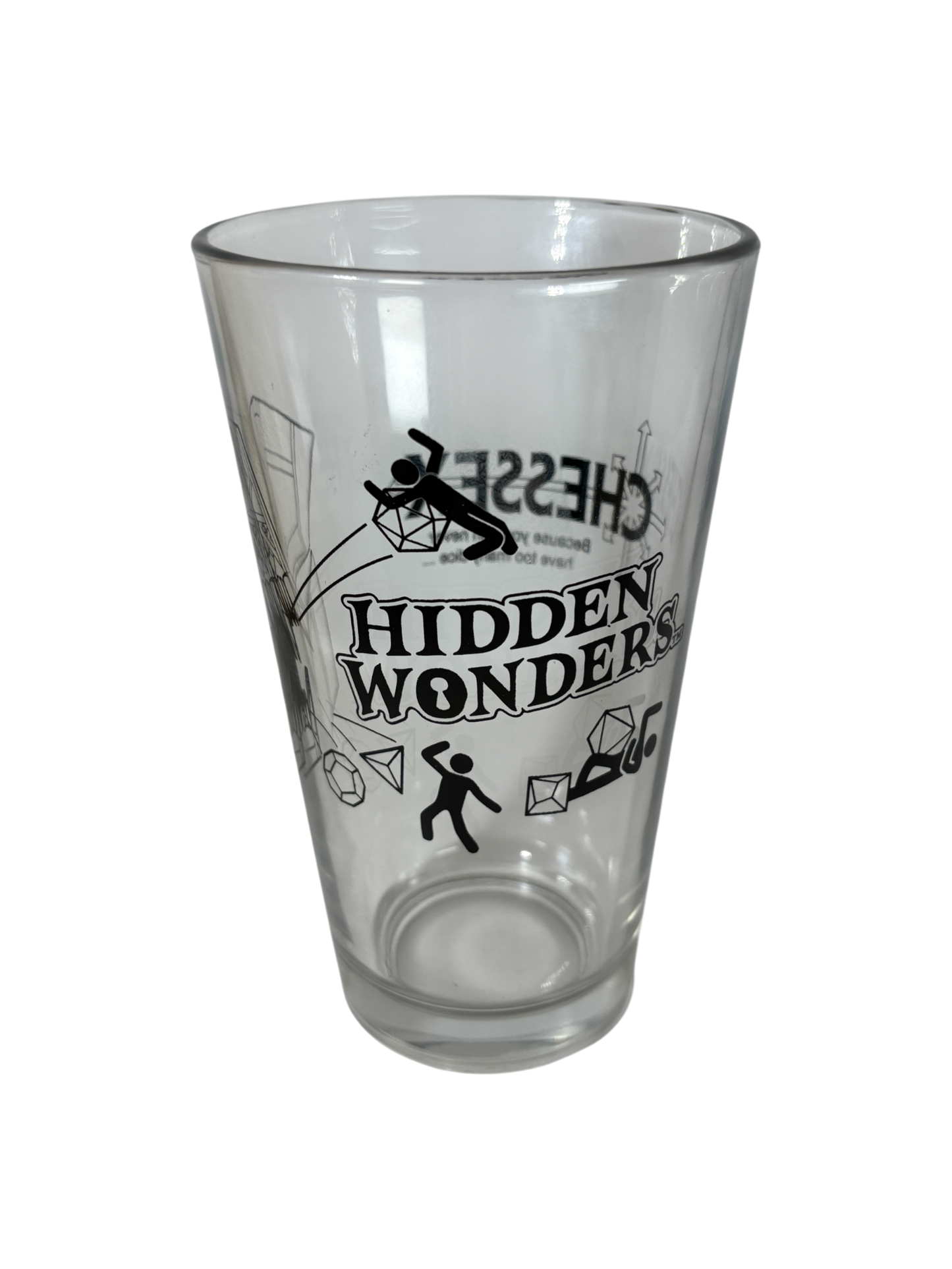 Chessex Hidden Wonders Promo Pint Glass