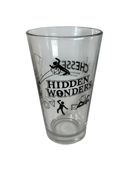 Chessex Hidden Wonders Promo Pint Glass