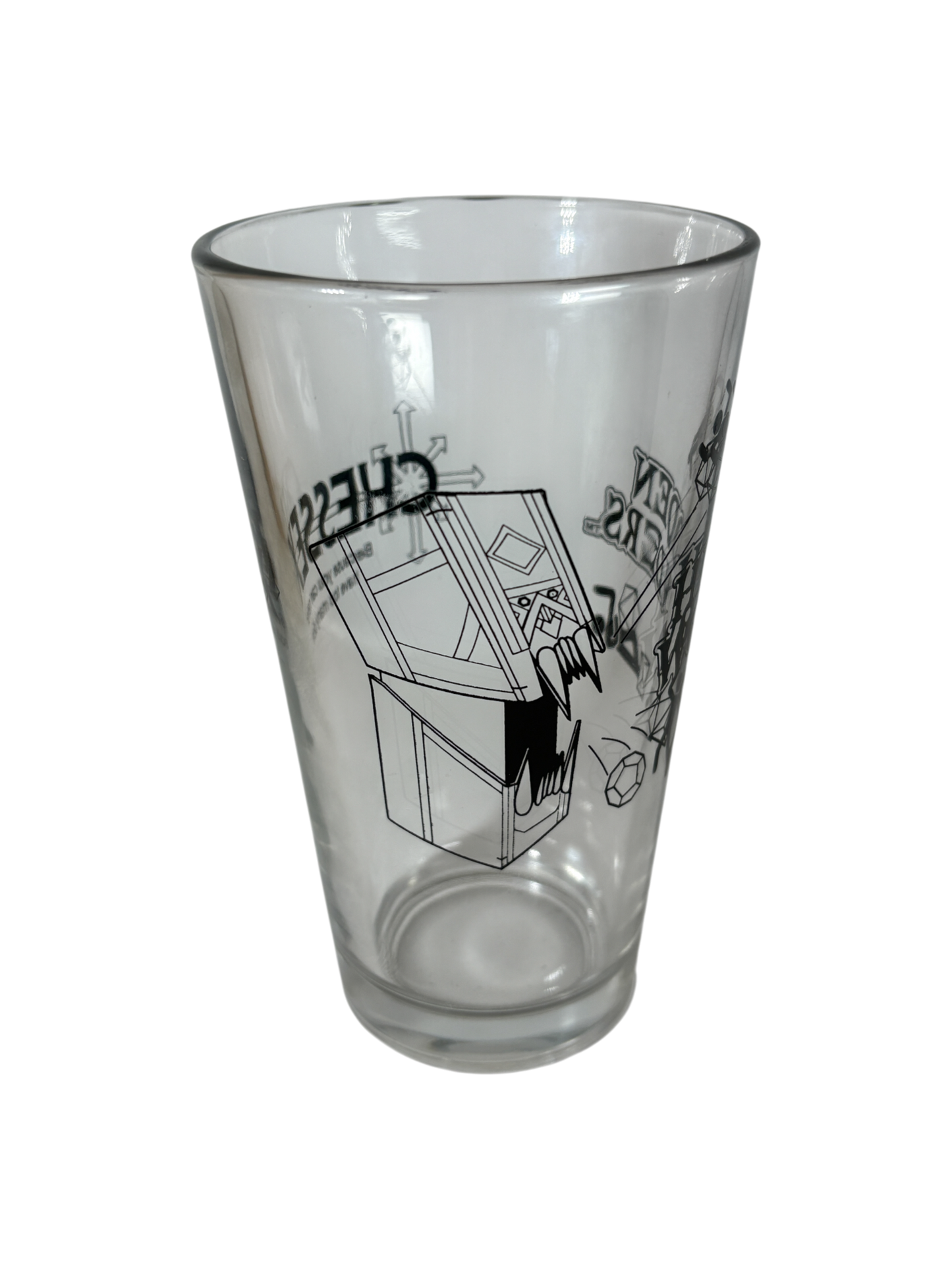 Chessex Hidden Wonders Promo Pint Glass