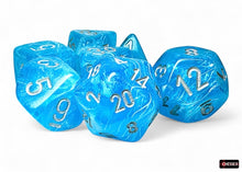 Chessex Mega-Hedral Dice 7-Die Set - Luminary Sky/silver