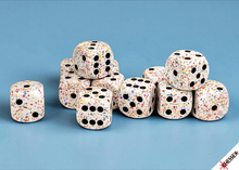 Chessex: Speckled 16mm 12 D6 Dice Block - Birthday