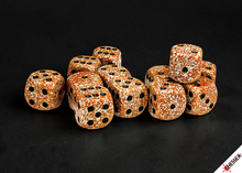 Chessex: Speckled 16mm 12 D6 Dice Block - Rust