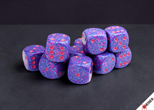 Chessex: Speckled 16mm 12 D6 Dice Block - Purple Passion