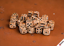Chessex: Speckled 12mm 36 Dice Block - Rust