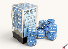 Chessex: Speckled 16mm 12 D6 Dice Block - Ocean Stone