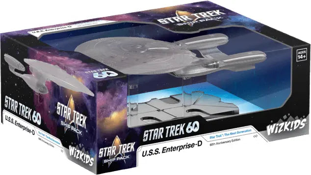 WizKids 2026 Star Trek Ship Pack: U.S.S. Enterprise-D 60th Anniversary Edition