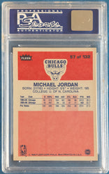 Basketball 1986-87 Fleer 57 Michael Jordan Graded PSA 8 NM-MT Rookie Card