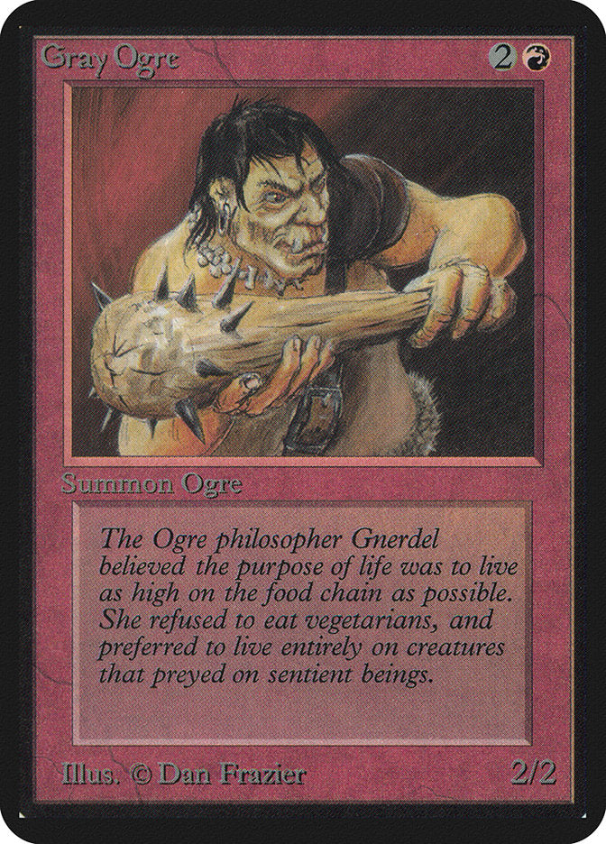 Magic: The Gathering MTG Gray Ogre [Alpha Edition] Graded CGC 7.5 Near Mint+