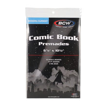BCW Premade® Resealable Current Comic Bag and Board - 50 Ct Pack