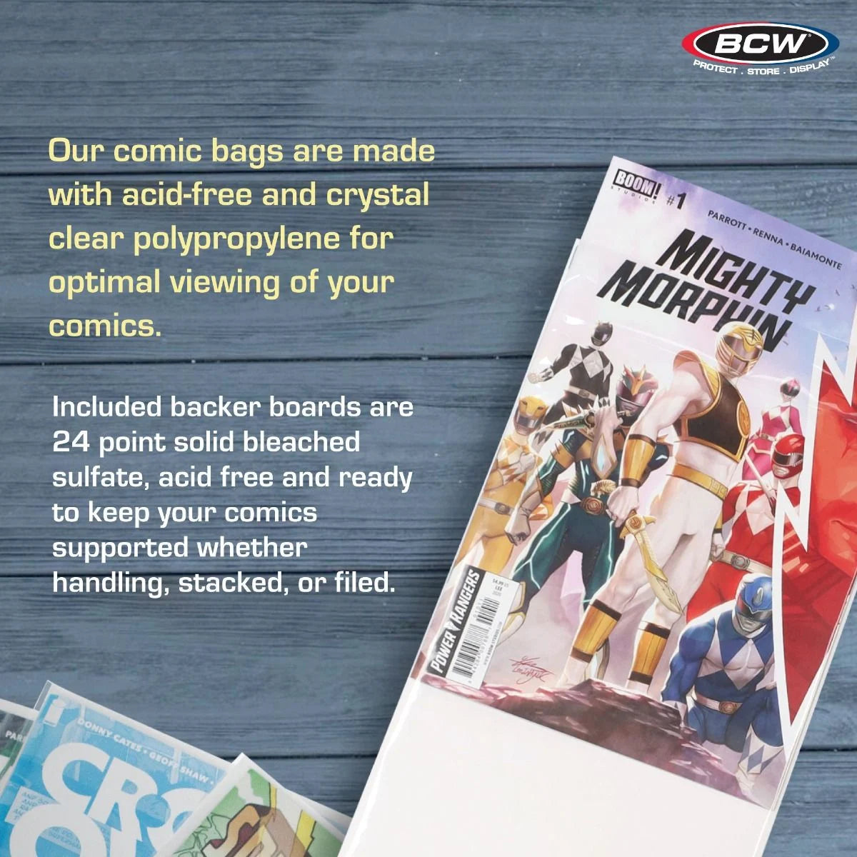 BCW Premade® Resealable Current Comic Bag and Board - 50 Ct Pack
