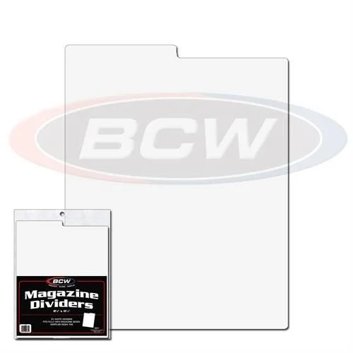 BCW Magazine Dividers - White - 25 Count