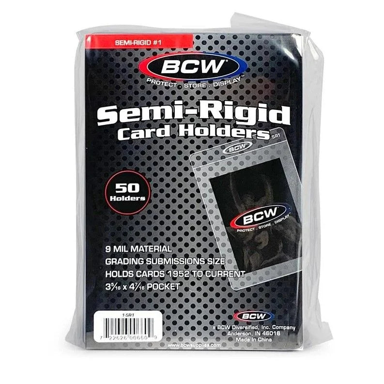 BCW Semi-Rigid Card Holder #1 - 200 Ct Box