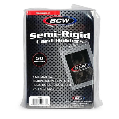 BCW Semi-Rigid Card Holder #1 - 200 Ct Box