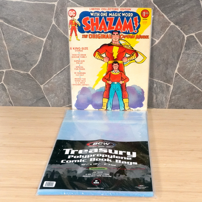 BCW Treasury Comic Book Magazine Reseable Bags - 100 Ct