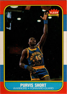 1986-87 Fleer Basketball #100 Purvis Short Base Rookie Card