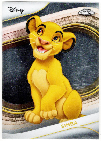 2025 Topps Chrome Disney Base Card 100 Simba