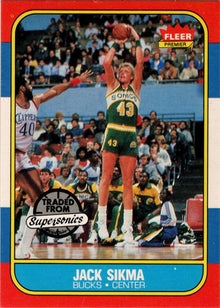 1986-87 Fleer Basketball #102 Jack Sikma Base Rookie Card