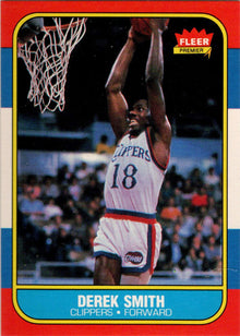1986-87 Fleer Basketball #103 Derek Smith Base Rookie Card