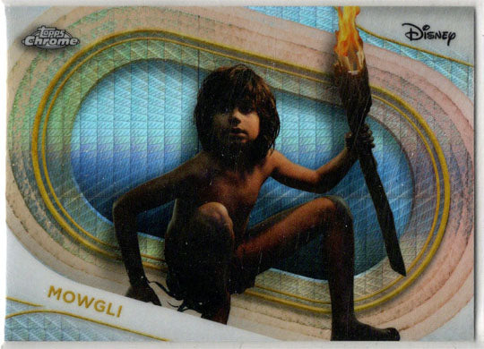 2025 Topps Chrome Disney Prism Parallel Card 104 Mowgli