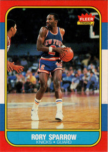 1986-87 Fleer Basketball #105 Rory Sparrow Base Rookie Card