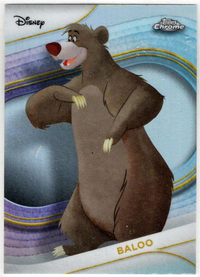 2025 Topps Chrome Disney Refractor Parallel Card 106 Baloo