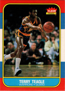 1986-87 Fleer Basketball #107 Terry Teagle Base Rookie Card