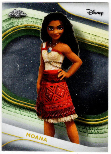 2025 Topps Chrome Disney Base Card 10 Moana