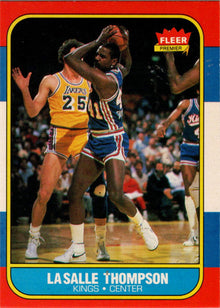 1986-87 Fleer Basketball #110 La Salle Thompson Base Rookie Card