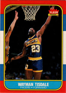 1986-87 Fleer Basketball #113 Wayman Tisdale Base Rookie Card