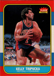 1986-87 Fleer Basketball #115 Kelly Tripucka Base Rookie Card