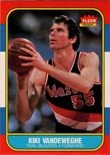 1986-87 Fleer Basketball #117 Kiki Vandeweghe Base Rookie Card