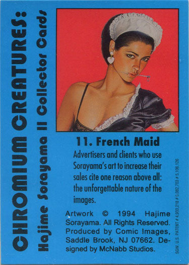 Sorayama 2 Chromium Creatures Base Card 11 "French Maid"