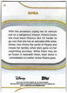 2025 Topps Chrome Disney Base Card 11 Simea