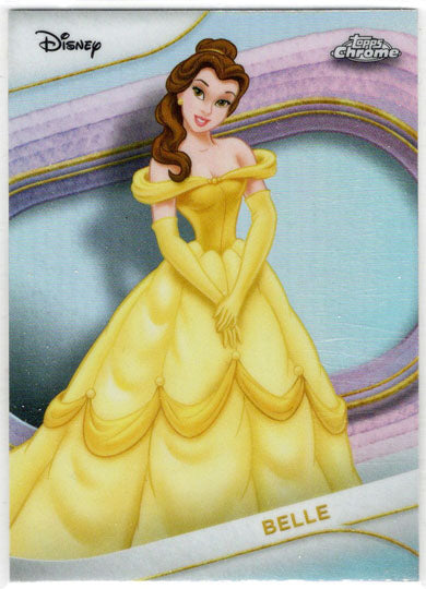 2025 Topps Chrome Disney Refractor Parallel Card 125 Belle