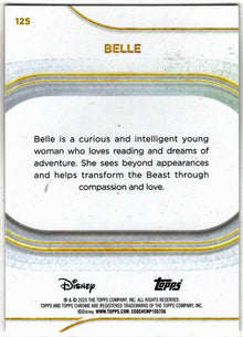 2025 Topps Chrome Disney Base Card 125 Belle