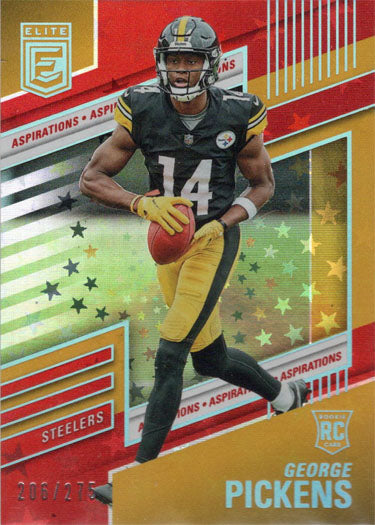 George Pickens 2022 Donruss White-Hot Rookies RC Pittsburgh Steelers WHR-8