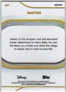 2025 Topps Chrome Disney Refractor Parallel Card 127 Gaston