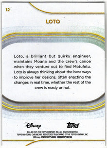 2025 Topps Chrome Disney Base Card 12 Loto