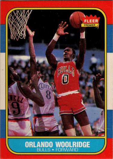 1986-87 Fleer Basketball #130 Orlando Woolridge Base Rookie Card