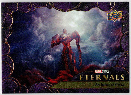2023 Upper Deck Marvel Eternals Purple Parallel Card 13 "An Infinite Cycle" /15