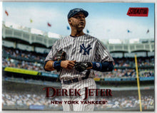 2019 Topps Stadium Club Baseball Red Foil Parallel Card 141 Derek Jeter