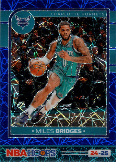 Panini Hoops Basketball 2024-25 Blue Scope Prizm Card 149 Miles Bridges 23/49