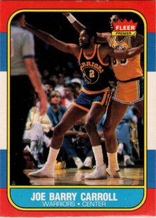 1986-87 Fleer Basketball #14 Joe Barry Carroll Base Rookie Card